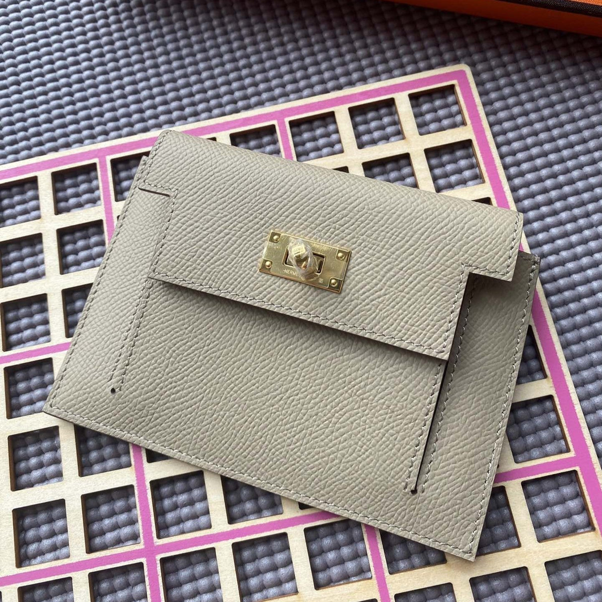 H*M K*lly Pocket 13.5 Light Brown Epsom Ghw