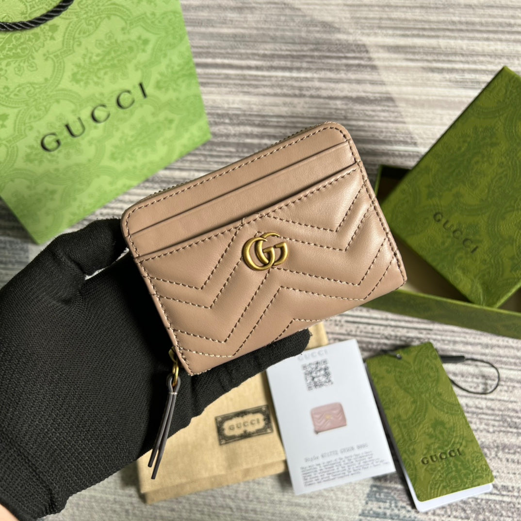 G*G MARMONT MINI 11 WALLET BEIGE CALFSKIN