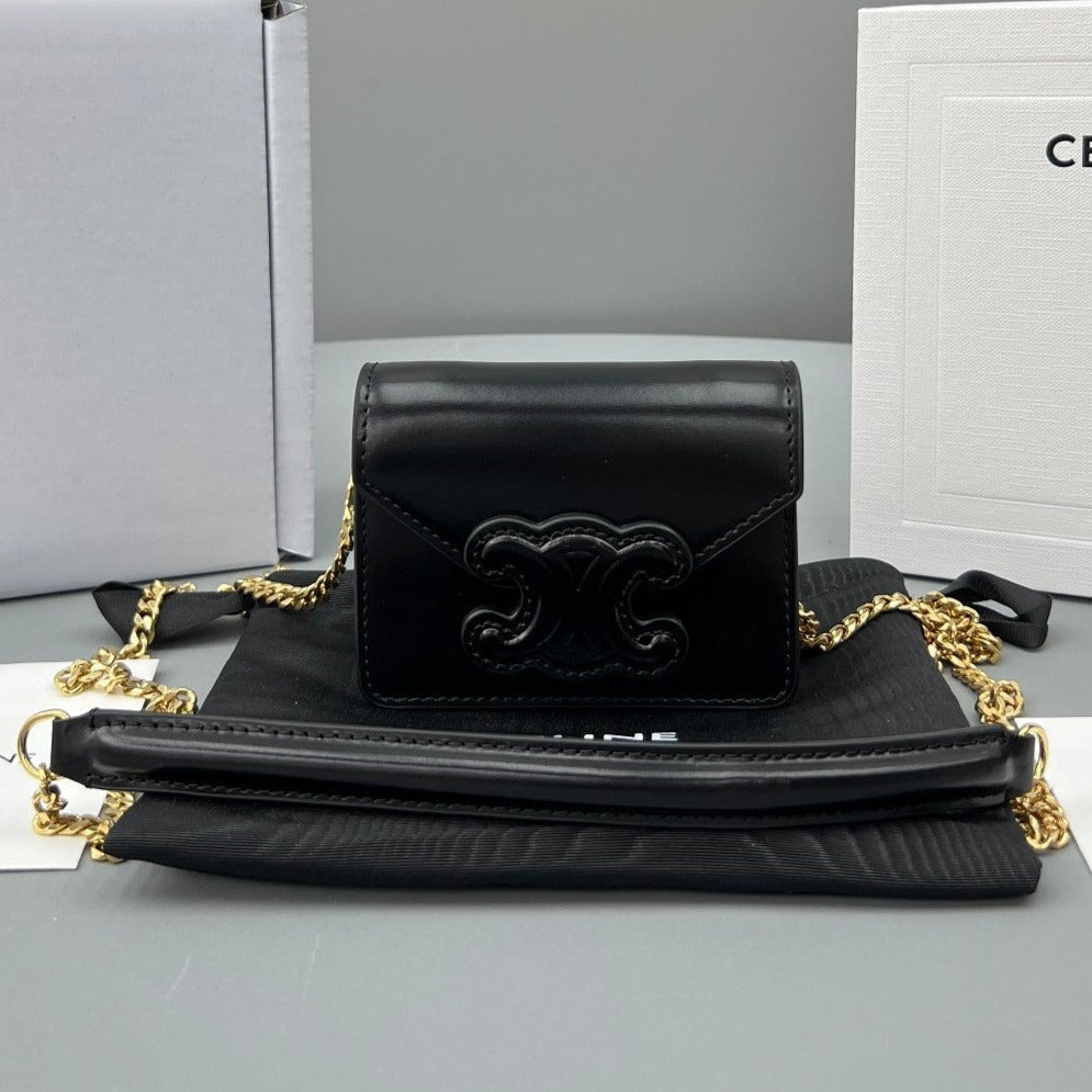 CUIR TRI*HOME 11 BLACK CALFSKIN