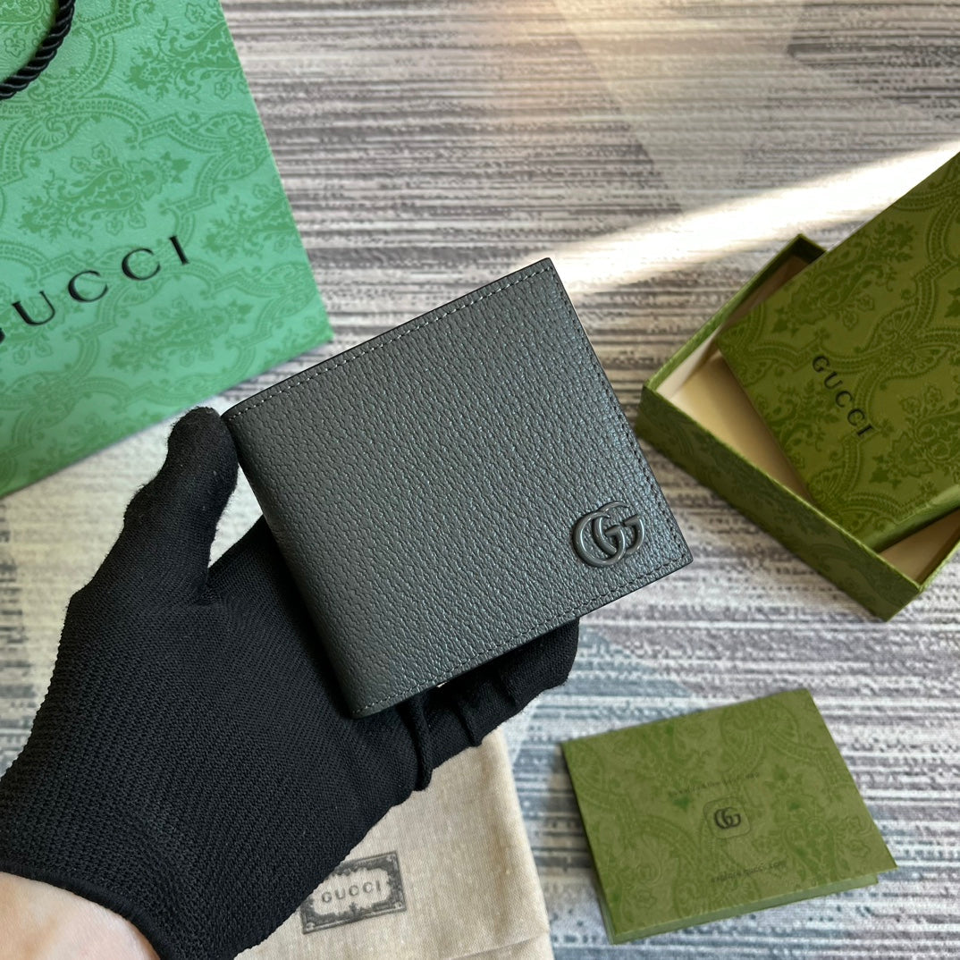 G*G MARMONT 11 BIFOLD WALLET IN PENTER GREY CALFSKIN