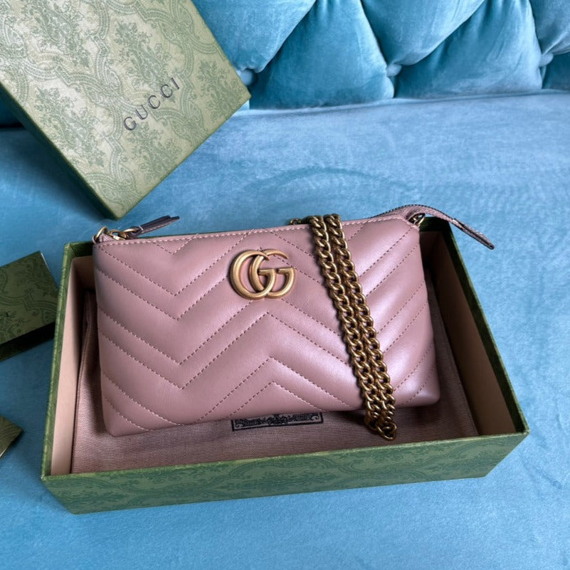 G*G MARMONT MINI 22 HANDBAG IN LIGHT PURPLE CALFSKIN
