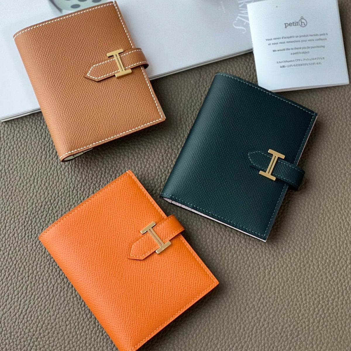 H*M MINI BEARN WALLET 10.5 EPSOM