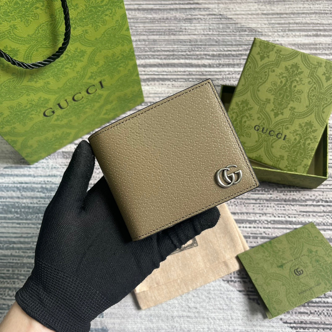 G*G MARMONT 11 BIFOLD WALLET IN MOCHA BROWN CALFSKIN