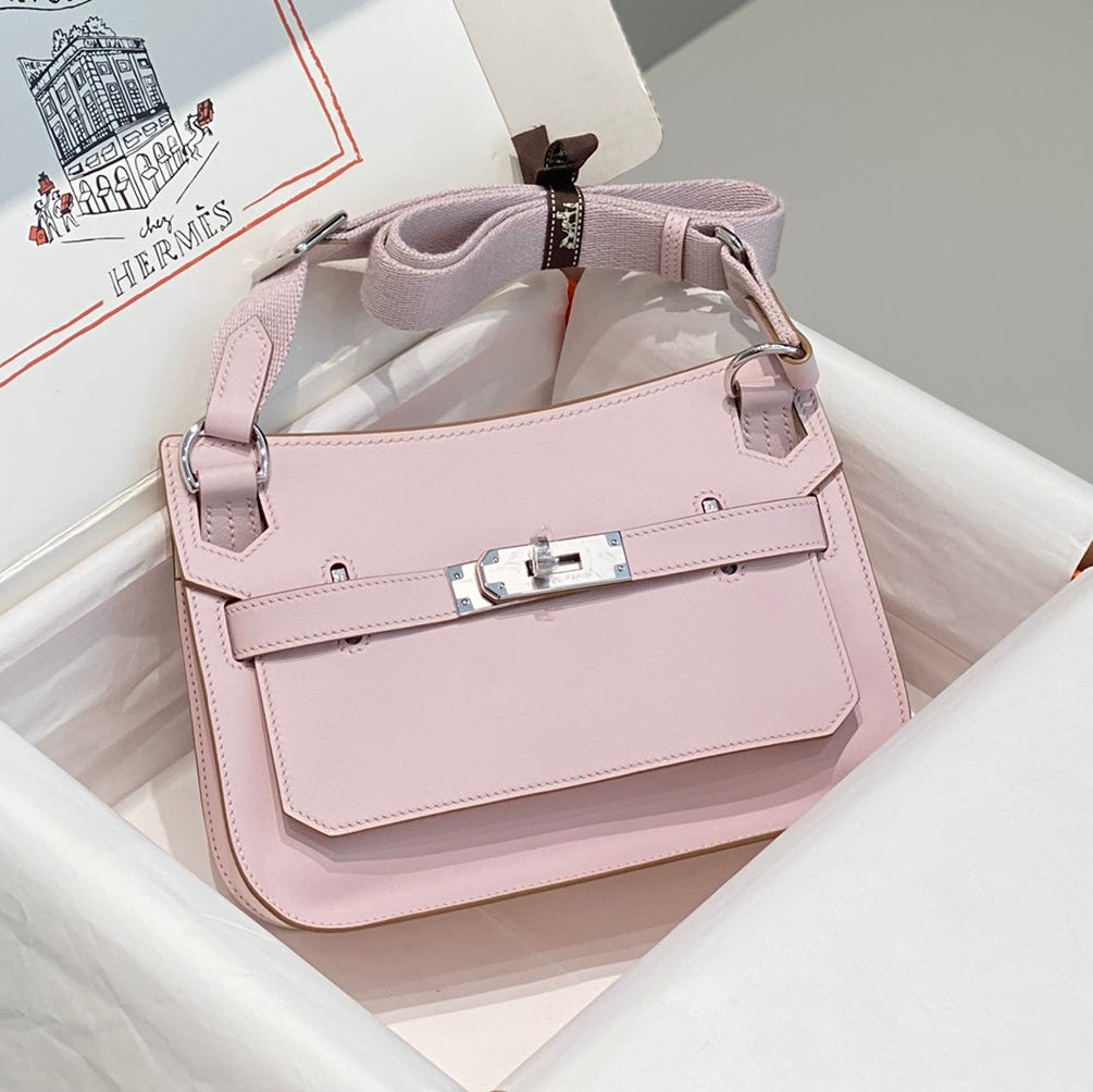 H*M JYPSIERE SHOULDER BAG 23 IN BABY PINK CALFSKIN