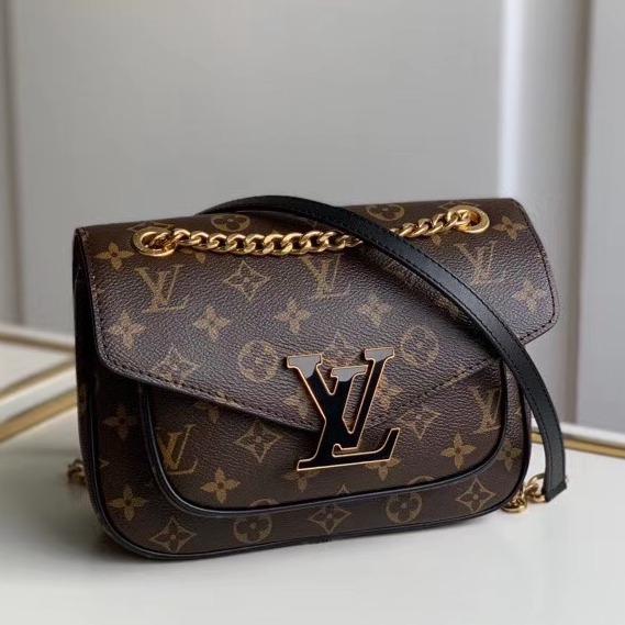 L*V PASSY HAND BAG 22CM MONOGRAM CANVAS