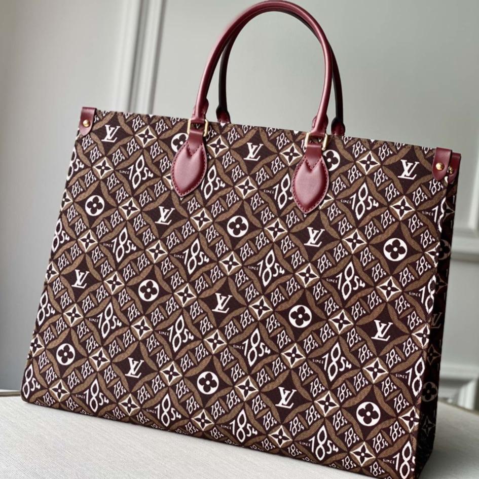 L*V SINCE 1984 ONTHEGO GM BROWN TEXTILE
