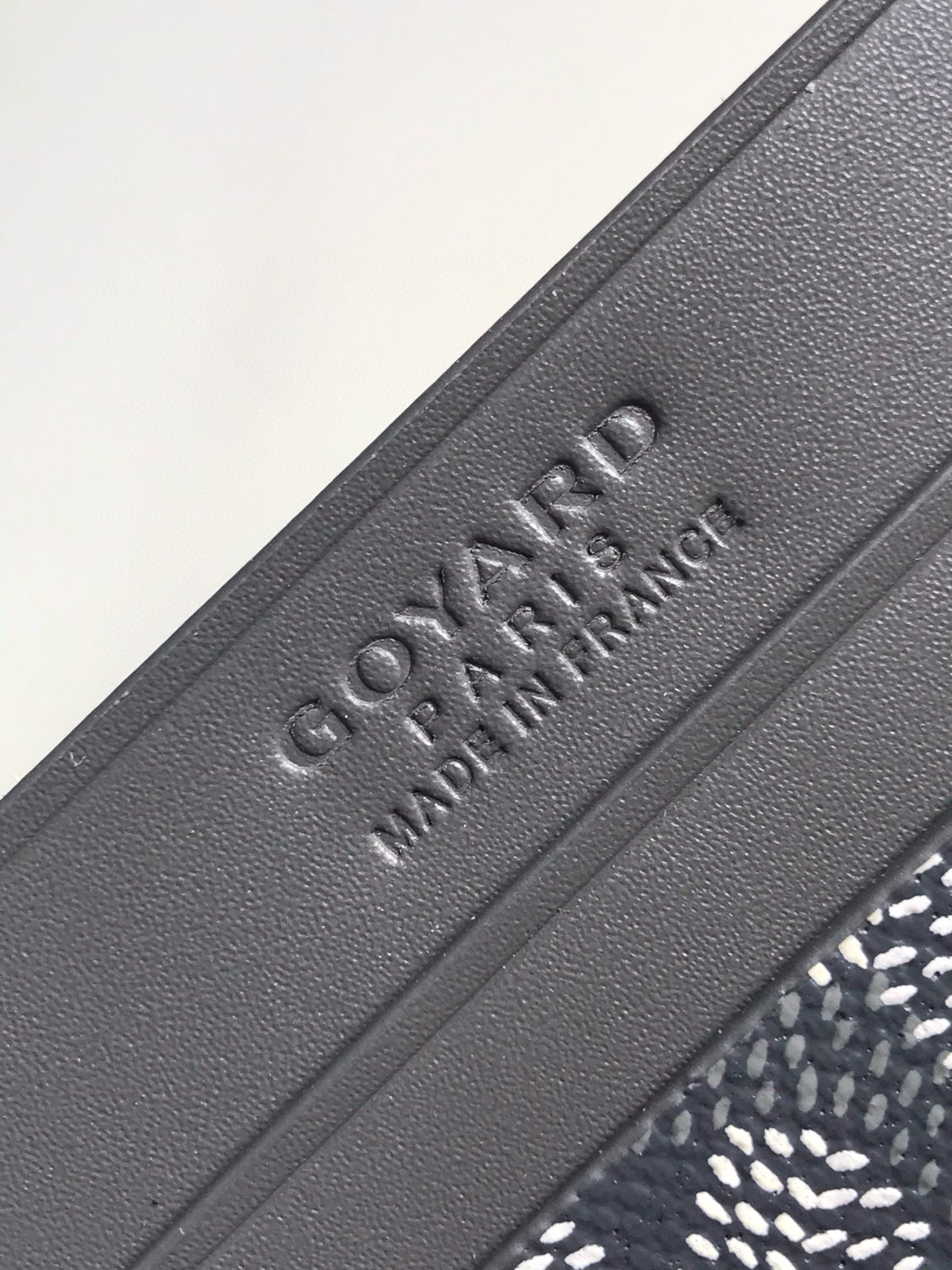 GOYA CARD WALLET 10 IN GRAY GOYARDINE CANVAS AND COWHIDE