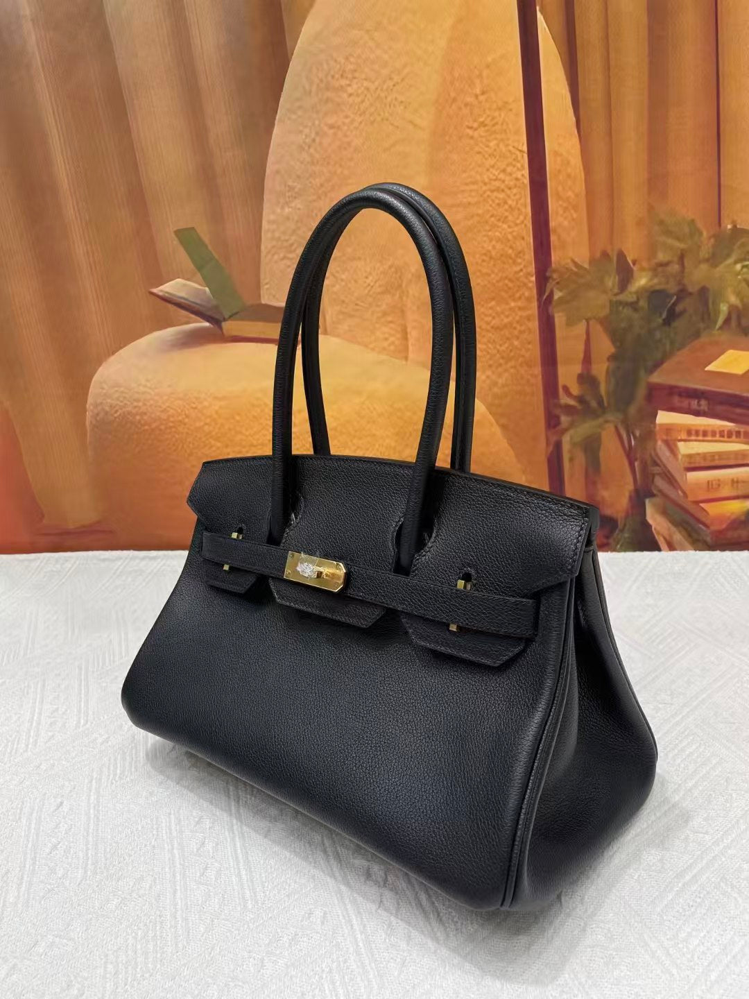 HM Shoulder Birkin 29 Black Togo Leather with Gold Hardware