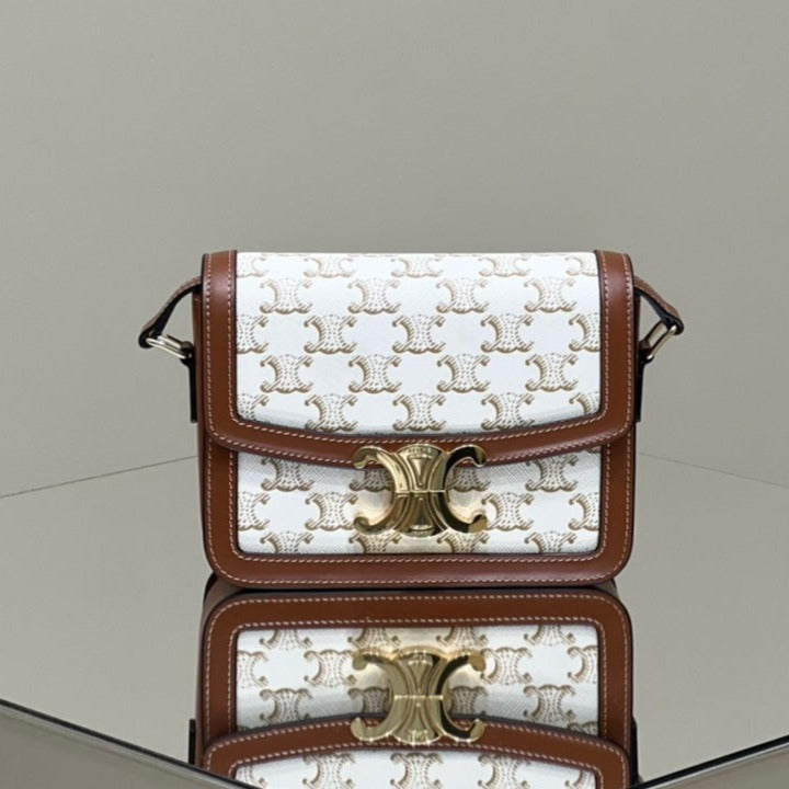 CLASSIQUE TRI*MPHE 22 CALFSKIN WHITE BROWN
