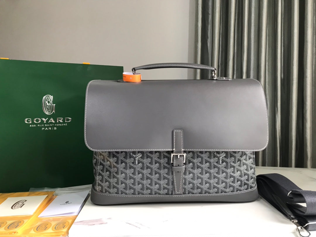 GOY*RD CITADIN BAG 38CM GREY CANVAS