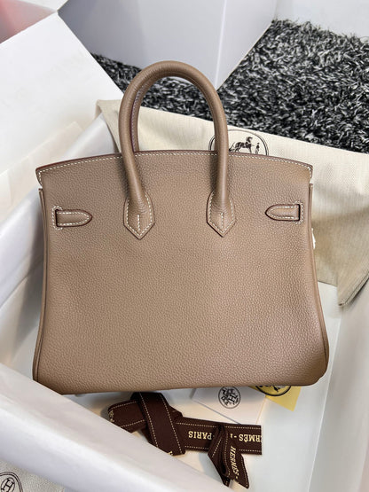 HM BIRKIN 30CM BROWN TOGO LEATHER SILVER HARDWARE