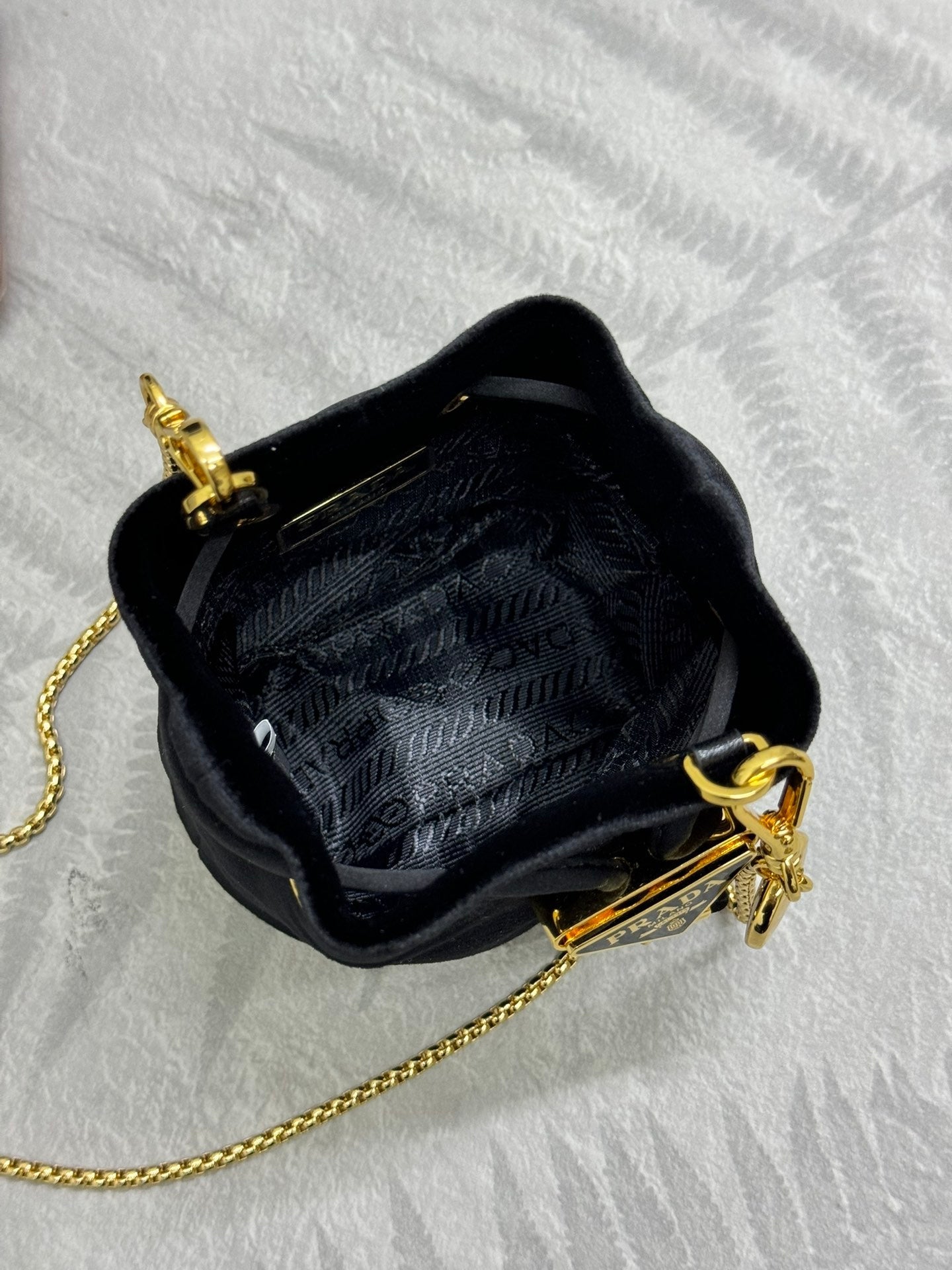Pra Velvet Mini Bucket Black 267272