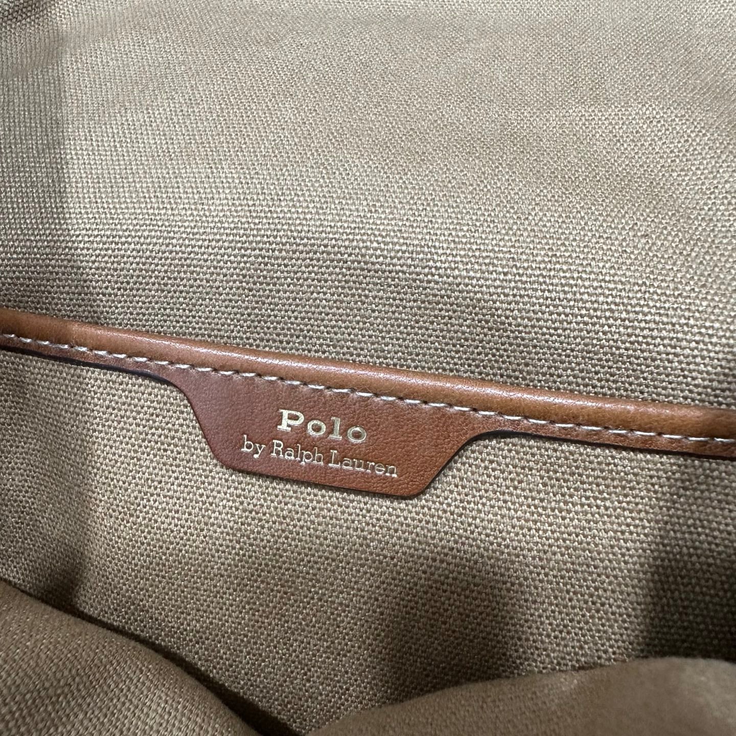Polo Ralph Lauren Leather Suede Backpack 36 Brown
