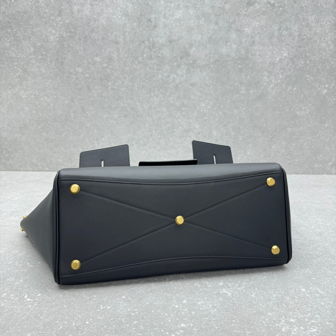 Bel Air Carry All Bag 30 in Black Nappa Lambskin Silver Hardware