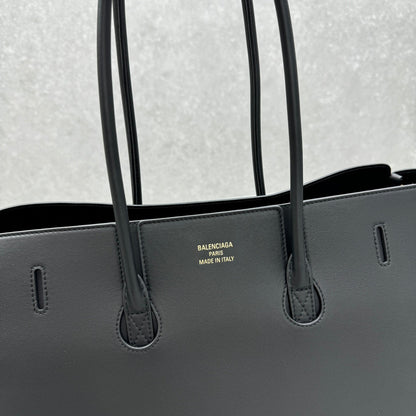 Bel Air Carry All Bag 30 in Black Nappa Lambskin Silver Hardware