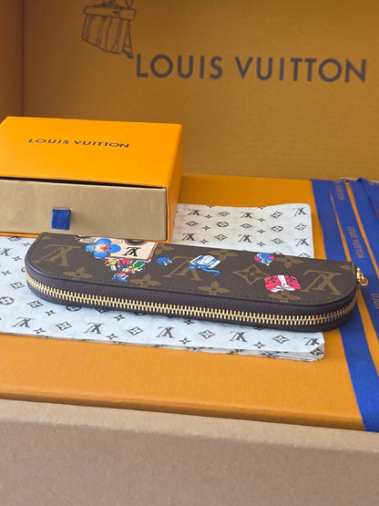 Lv Christmas Series Pencil Case Brown Colorfull Monogram Canvas 274924