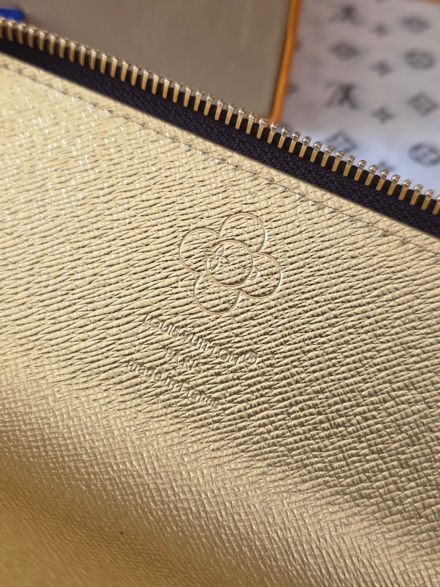 Lv Christmas Series Pencil Case Brown Colorfull Monogram Canvas 274924