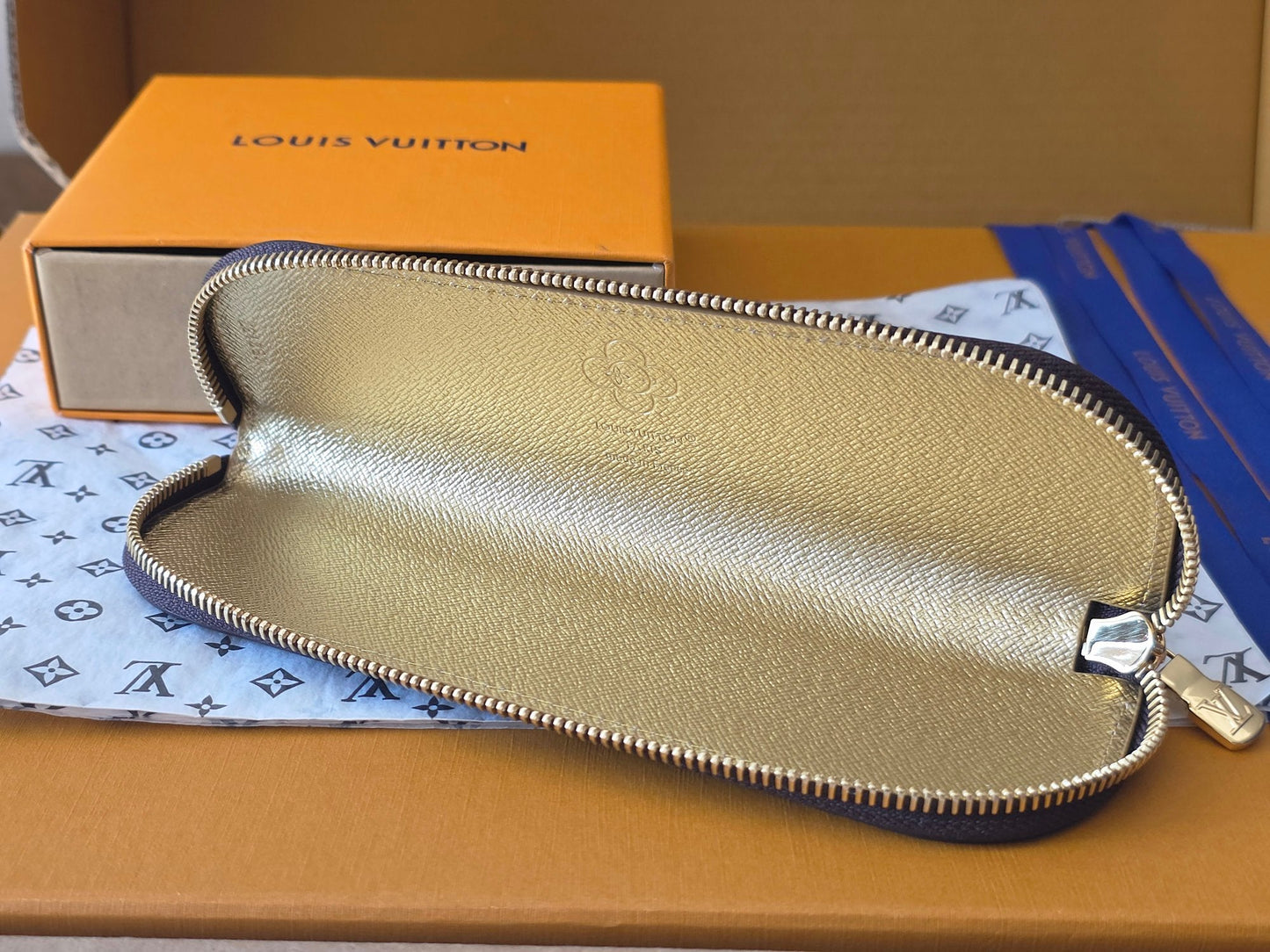 Lv Christmas Series Pencil Case Brown Colorfull Monogram Canvas 274924