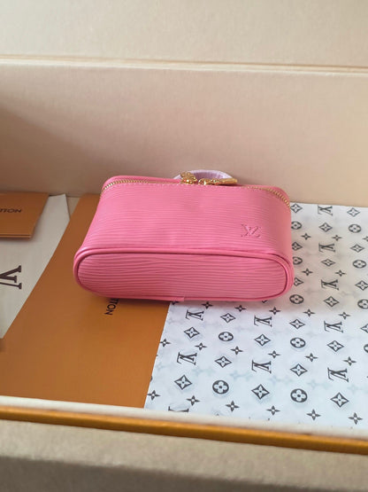 LV Nice Beauty Makeup Bag Pink Monogram 275216