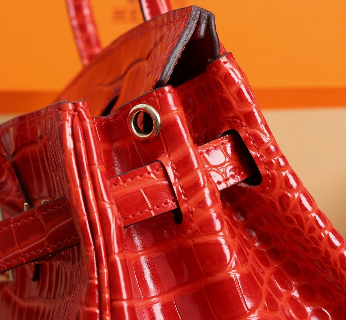 HM BIRKIN BAG 30 CANDY CROCODILE EMBOSSED CALFSKIN