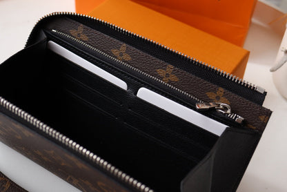 LV Dragonne Zipper Wallet Monogram Canvas & Cowhide 179407