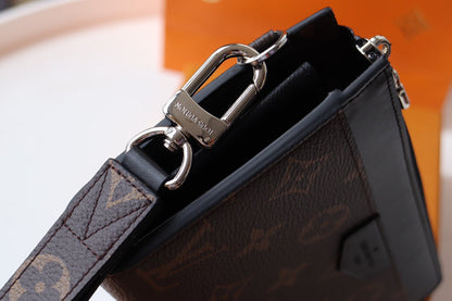 LV Dragonne Zipper Wallet Monogram Canvas & Cowhide 179407