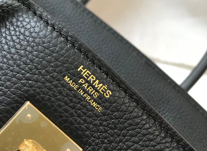 HM BIRKIN 30CM BLACK TOGO LEATHER GOLD HARDWARE