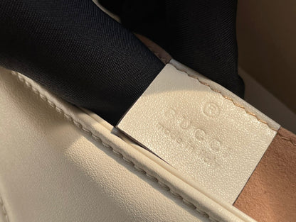 GG MARMONT MATELASS_ SMALL 22 BAG WHITE CALFSKIN