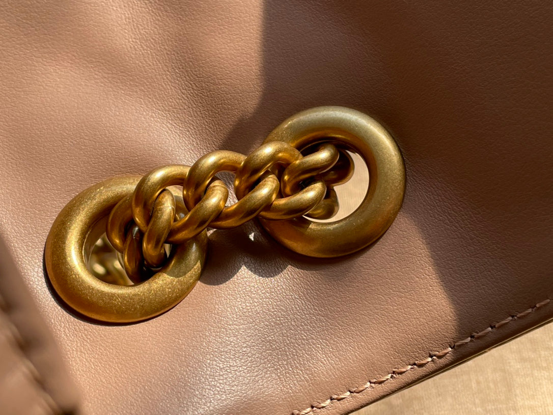 GG MARMONT MATELASS_ SMALL 22 BAG BEIGE CALFSKIN