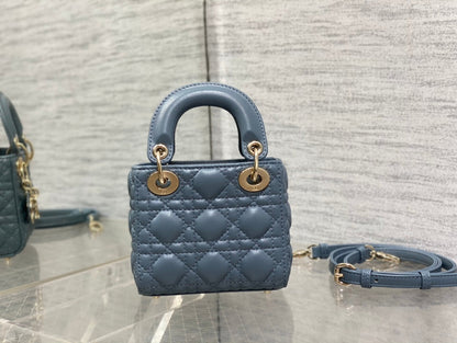 micro lady 12 raf blue lambskin ghw