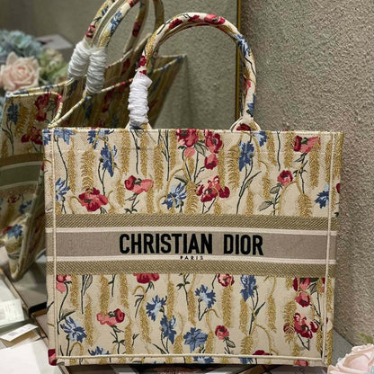 CD Hibiscus Book Tote 42cm Bag Canvas 336576