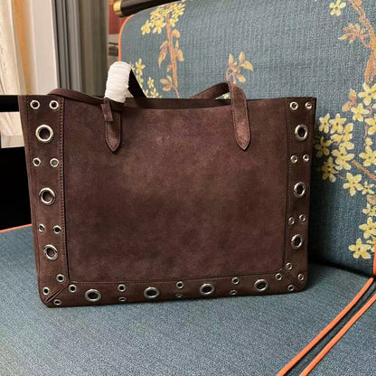 Valentino Garavani Nellcôte Suede Shopping Bag