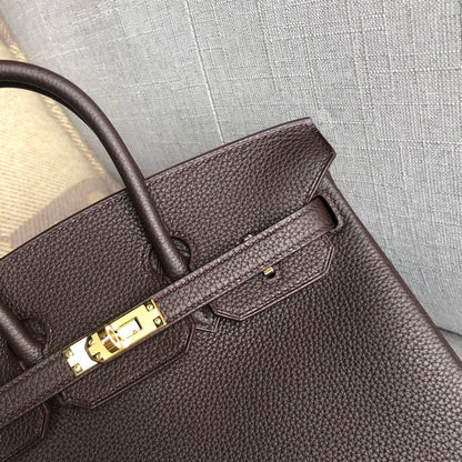 HM BIRKIN CHOCOLATE TOGO LEATHER