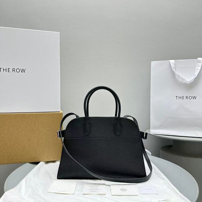 The Row Margaux 12 Black Leather