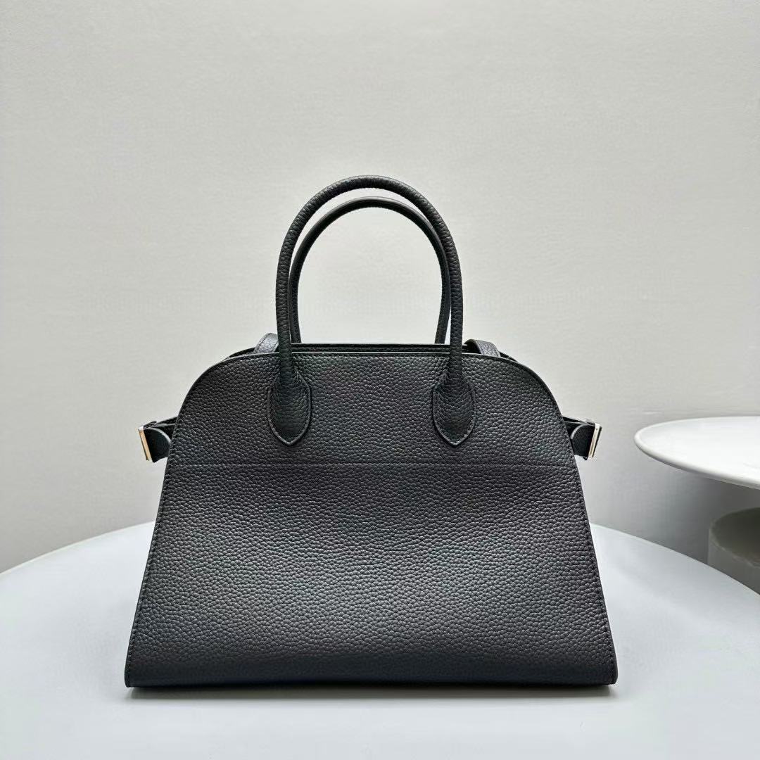The Row Margaux 12 Black Leather