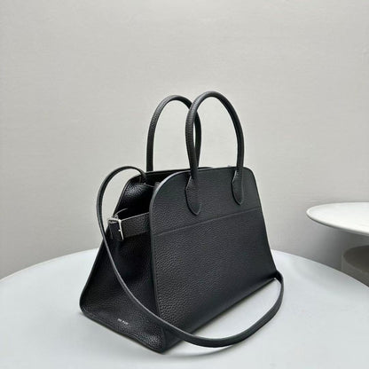 The Row Margaux 12 Black Leather