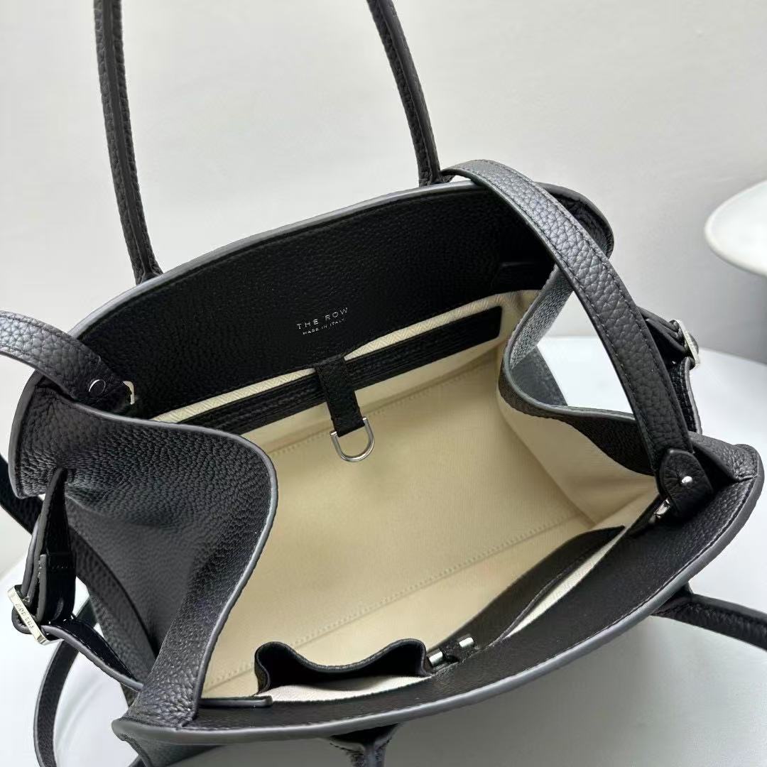 The Row Margaux 12 Black Leather