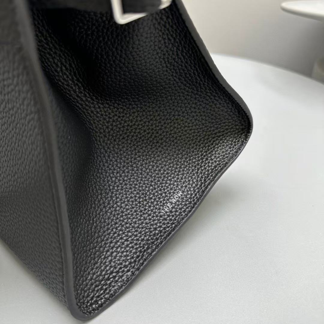 The Row Margaux 12 Black Leather