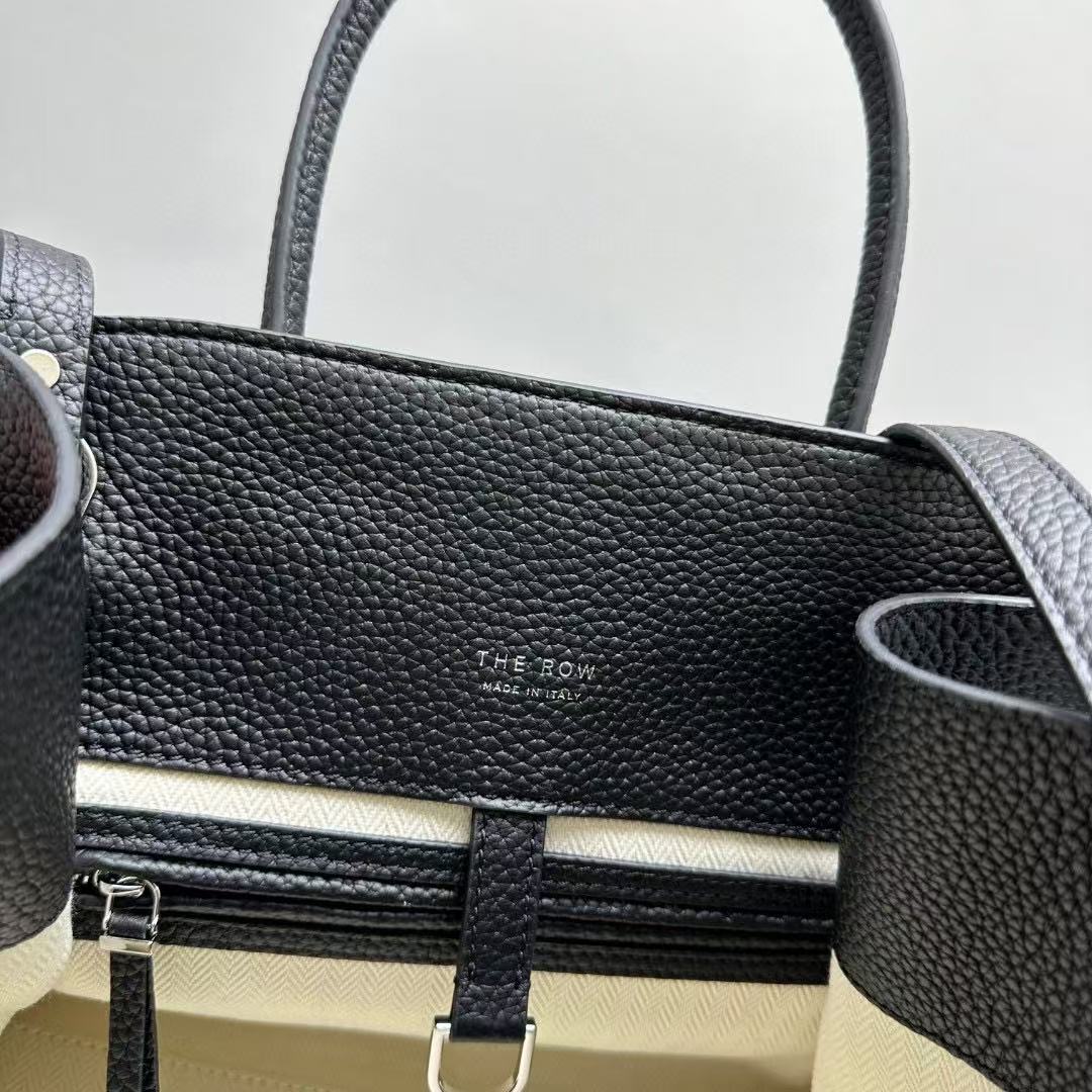 The Row Margaux 12 Black Leather