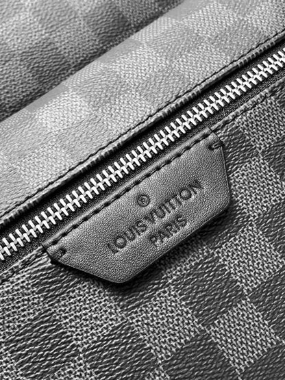 Lv Discovery 38cm Backpack Black Monogram Eclipse Canvas And Cowhide