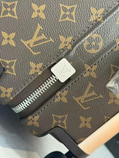 Louis Vuitton Horizon 55 Monogram Suicase Brown Leather
