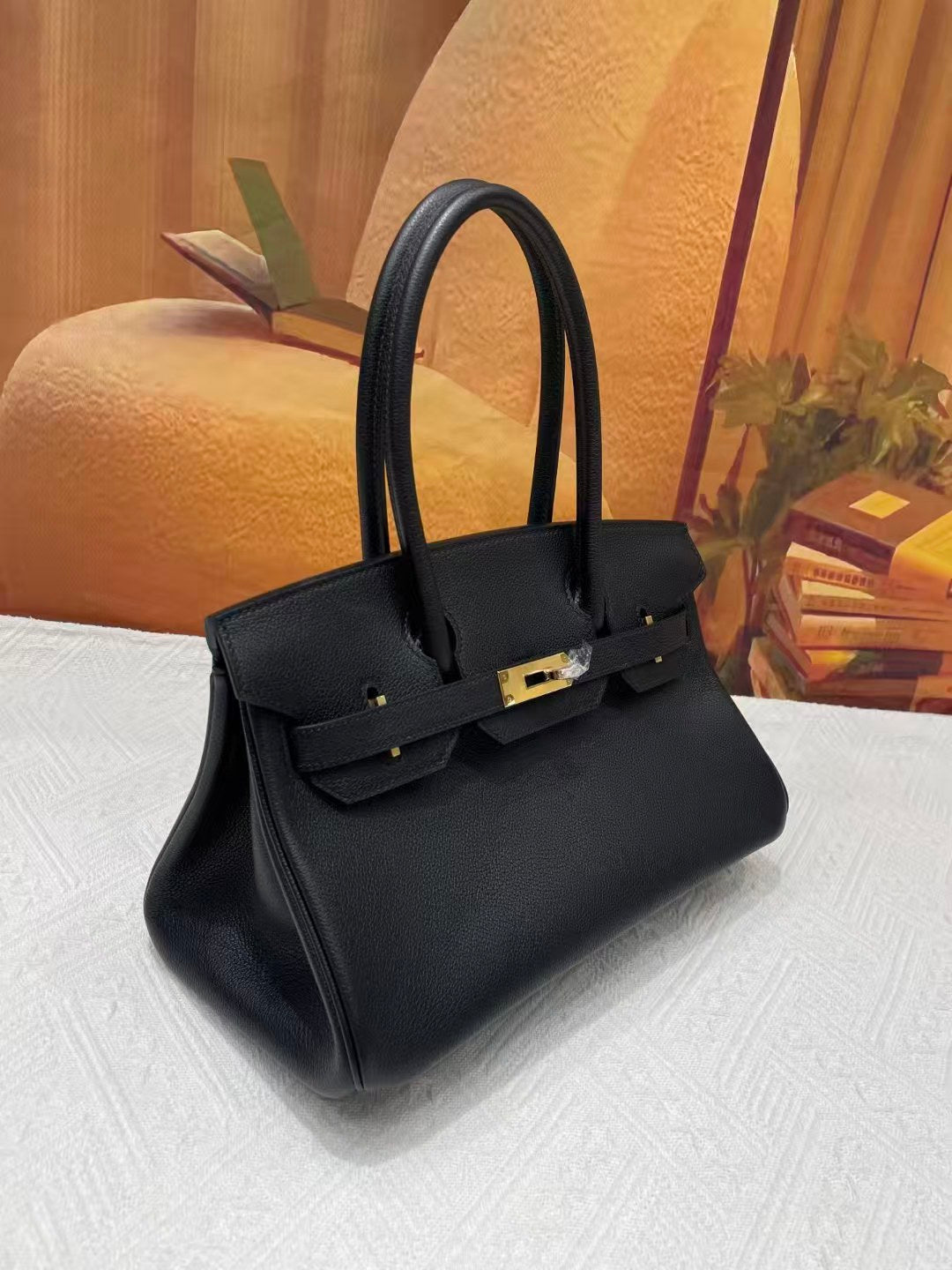 HM Shoulder Birkin 29 Black Togo Leather with Gold Hardware