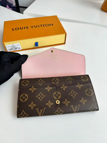 LV Sarah Wallet 19 Brown in Monogram Cowhide