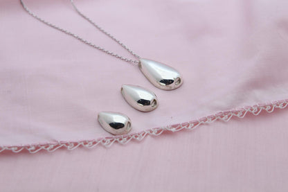 Teardrop Urn Necklace – 925 Sterling Silver Memorial Ash Pendant (16,20,26 mm)