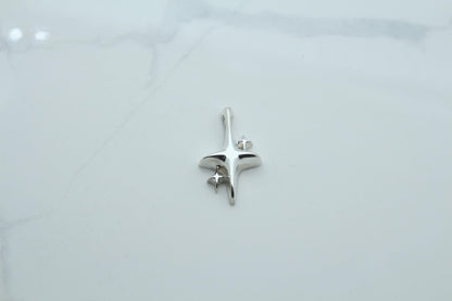North Star Urn Necklace – 925 Sterling Silver Memorial Ash Pendant (26 mm / 32 mm)