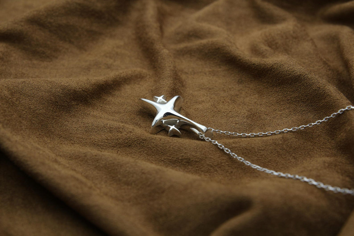 North Star Urn Necklace – 925 Sterling Silver Memorial Ash Pendant (26 mm / 32 mm)