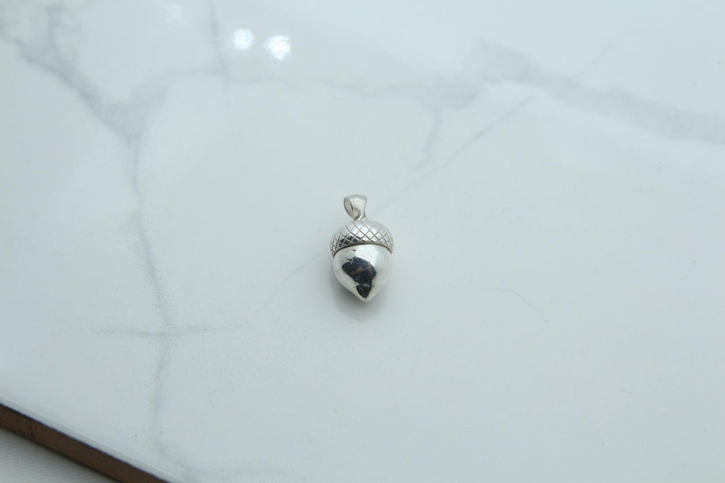 Acorn Urn Necklace – 925 Sterling Silver Memorial Keepsake Pendant (13.5 mm)