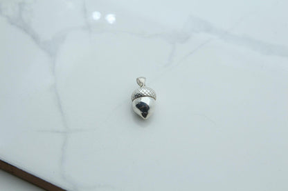 Acorn Urn Necklace – 925 Sterling Silver Memorial Keepsake Pendant (13.5 mm)