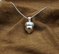 Acorn Urn Necklace – 925 Sterling Silver Memorial Keepsake Pendant (13.5 mm)