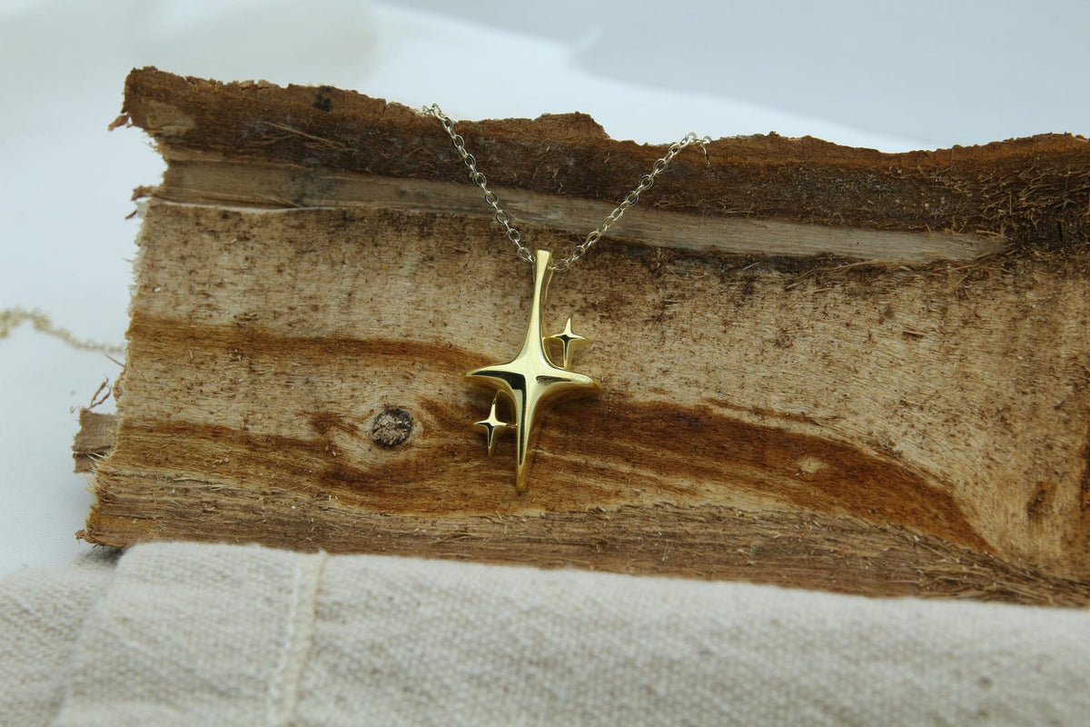 Eternal Polaris Urn Necklace – 925 Sterling Silver North Star Memorial Ash Pendant (26 mm & 32 mm)